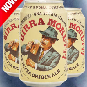 BIRRA MORETTI RICETTA ORIGINALE LATTINA cl.33×24