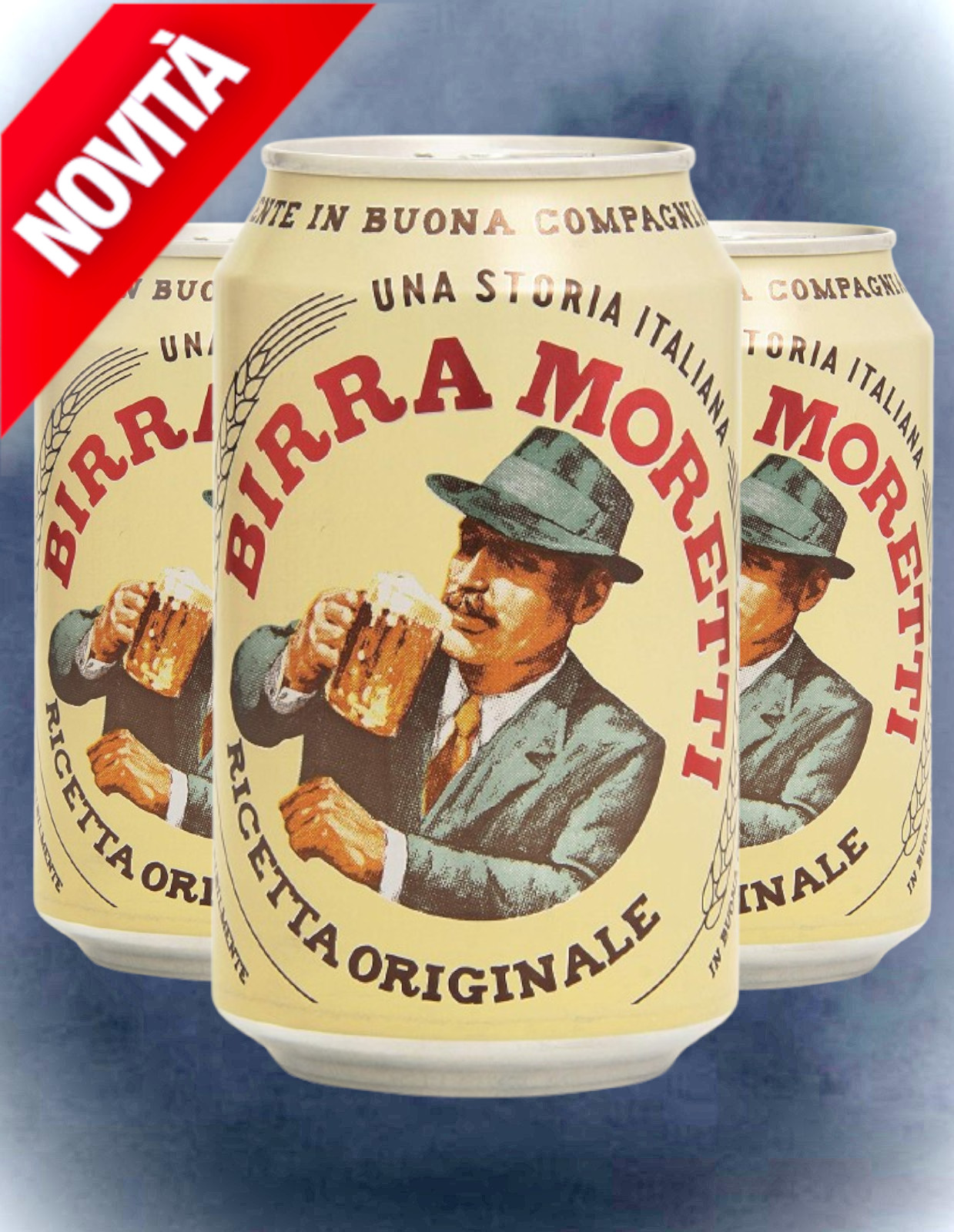 BIRRA MORETTI RICETTA ORIGINALE LATTINA cl.33×24